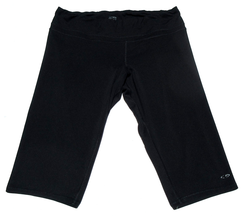 CHAMPION C9 Womens XXL Black Stretch Knee-Length Shorts Capri Crop Active Pants